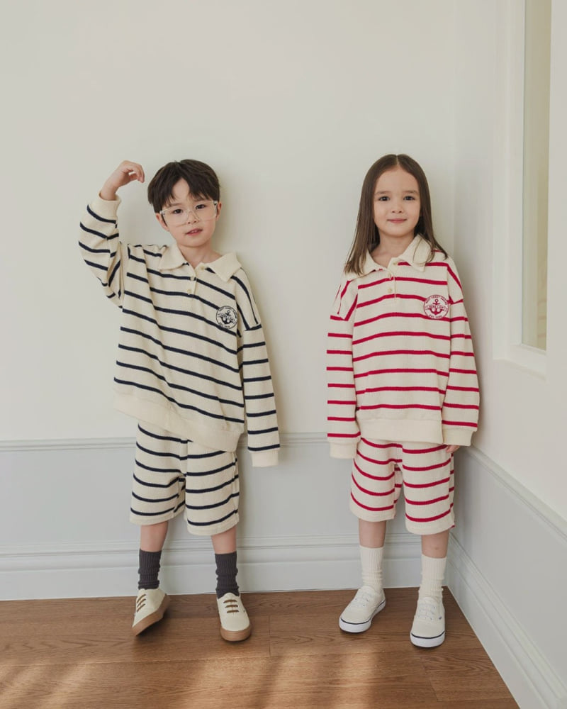 Here I Am - Korean Children Fashion - #magicofchildhood - Marine ST Set - 9