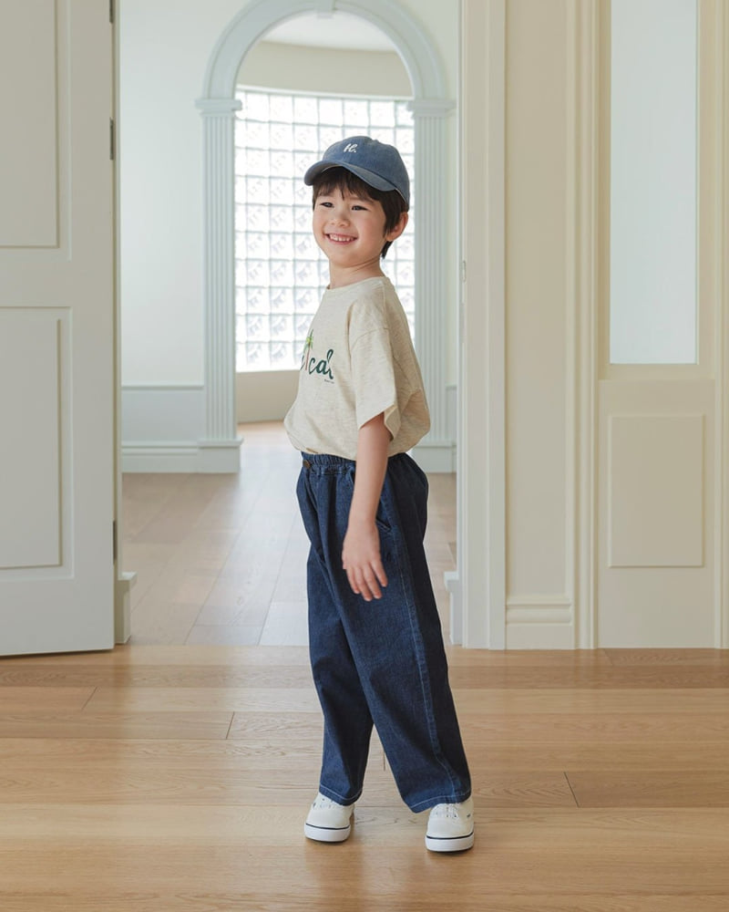 Here I Am - Korean Children Fashion - #minifashionista - Palm Tree Short Sleeve Tee - 9