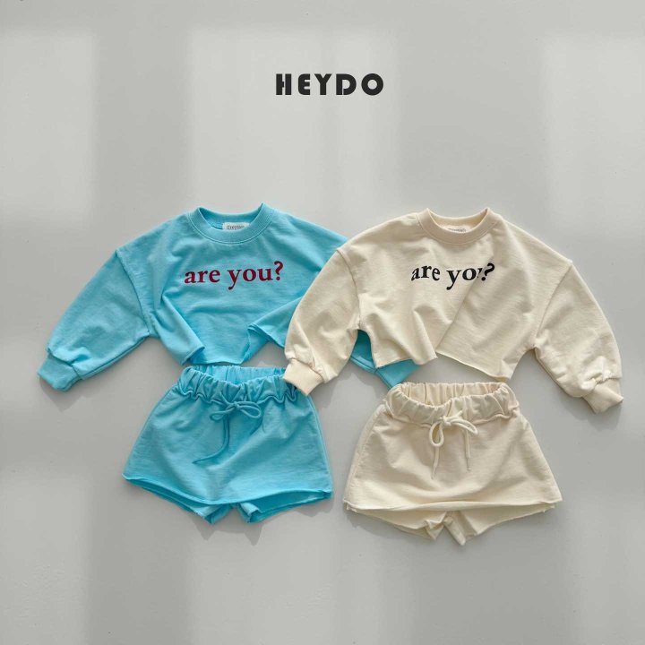 Heydo - Korean Children Fashion - #Kfashion4kids - Are You Top Bottom Set