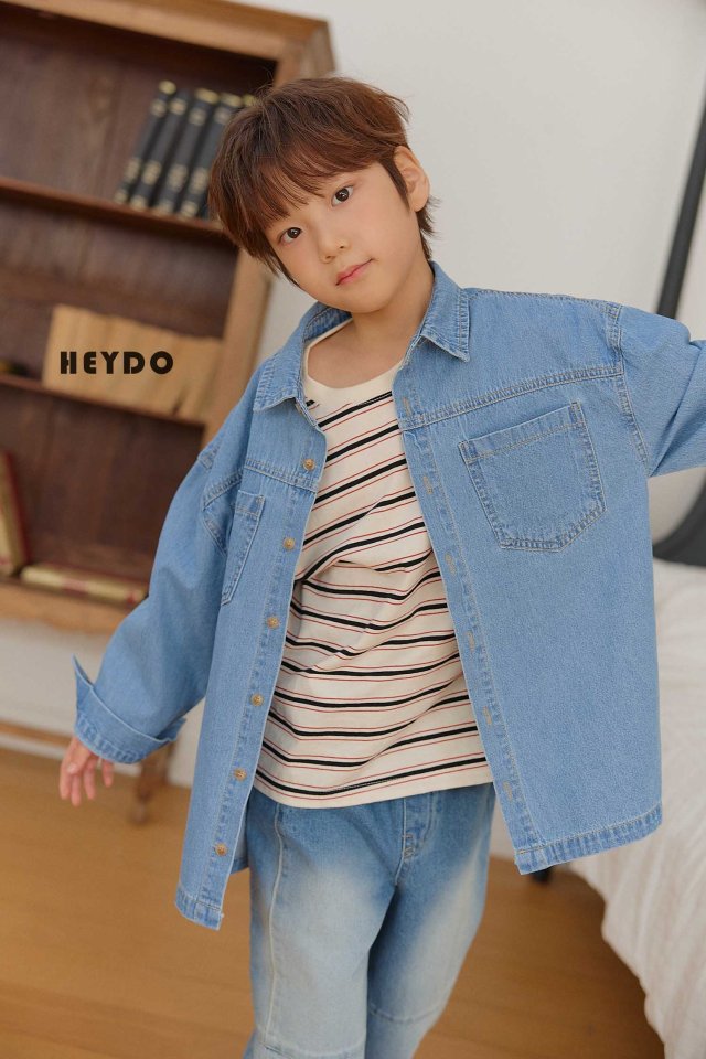 Heydo - Korean Children Fashion - #Kfashion4kids - Pio Denim Shirt - 12