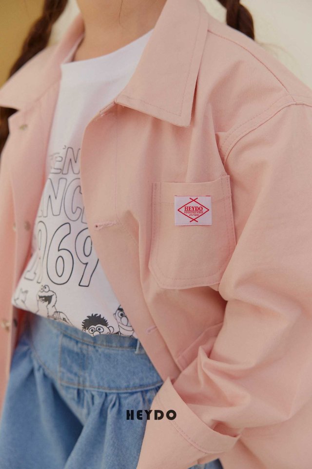 Heydo - Korean Children Fashion - #childofig - Patch Pink Jacket - 11