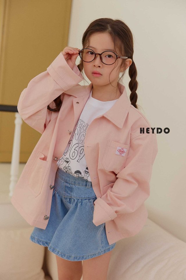 Heydo - Korean Children Fashion - #childofig - Patch Pink Jacket - 12