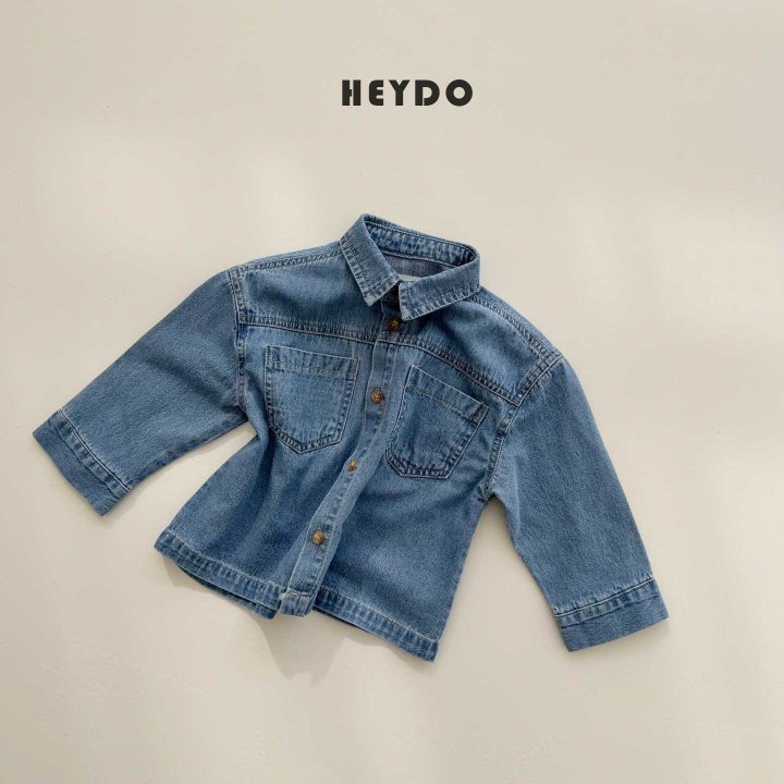 Heydo - Korean Children Fashion - #childofig - Pio Denim Shirt - 4