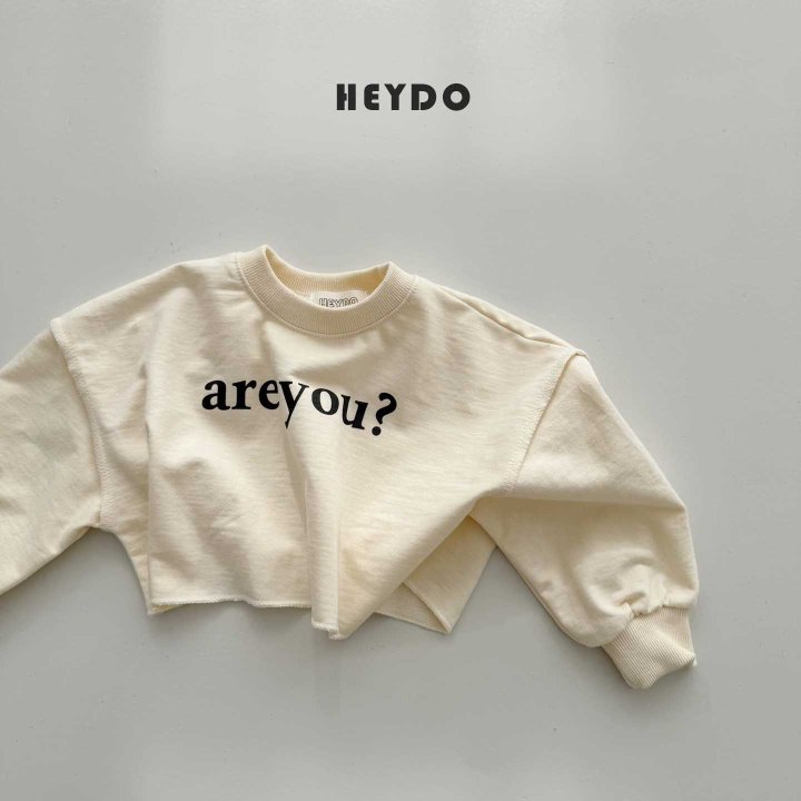 Heydo - Korean Children Fashion - #childrensboutique - Are You Top Bottom Set - 8