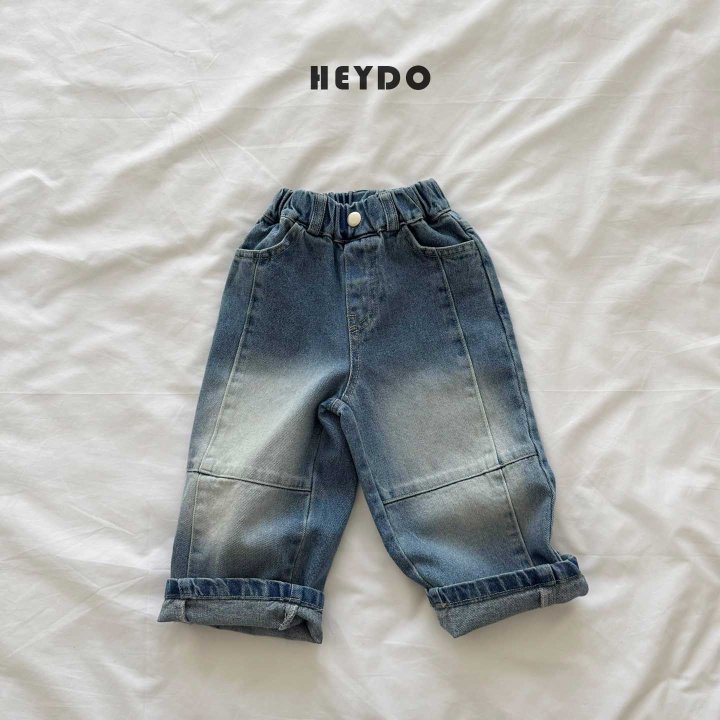 Heydo - Korean Children Fashion - #fashionkids - River Slit Denim Pants - 5