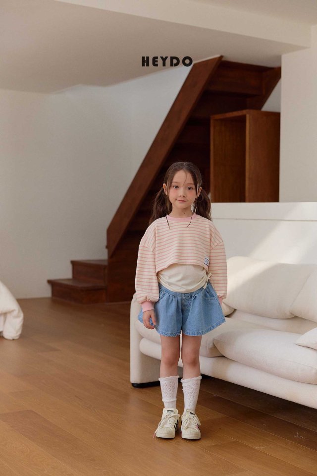 Heydo - Korean Children Fashion - #fashionkids - Searing Denim Shorts - 9