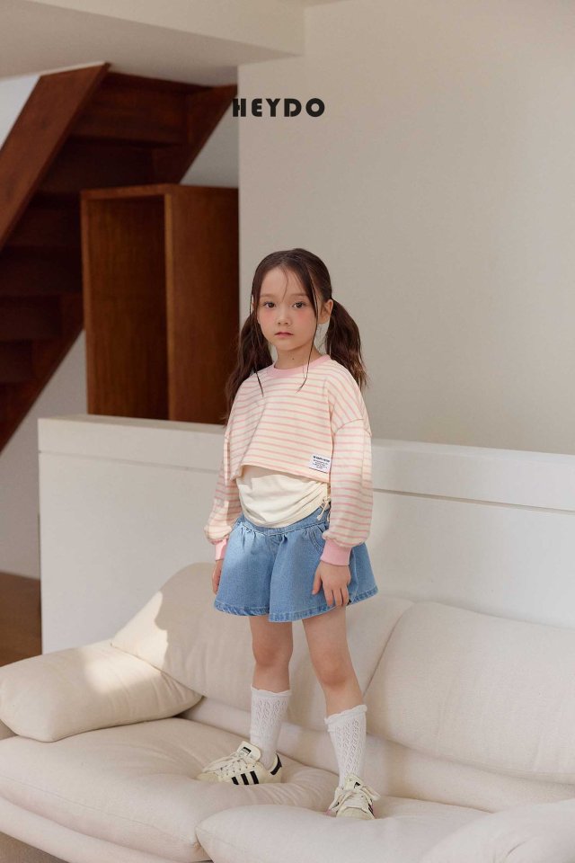 Heydo - Korean Children Fashion - #kidsshorts - Searing Denim Shorts - 10