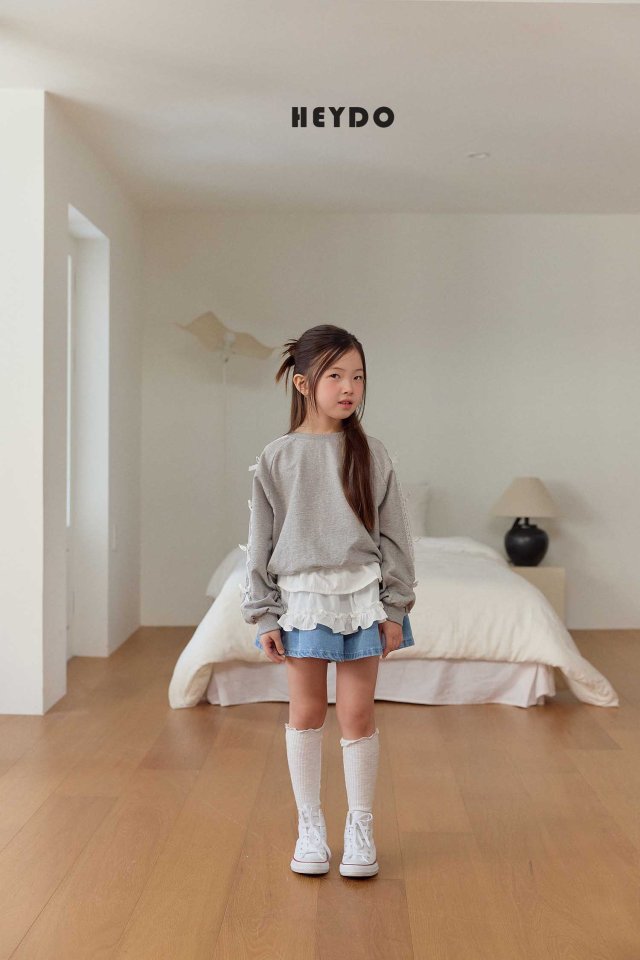 Heydo - Korean Children Fashion - #kidsstore - Double Frill Wrap Skirt - 11