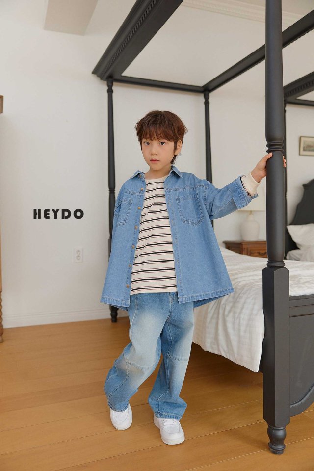 Heydo - Korean Children Fashion - #kidsstore - Pio Denim Shirt - 10