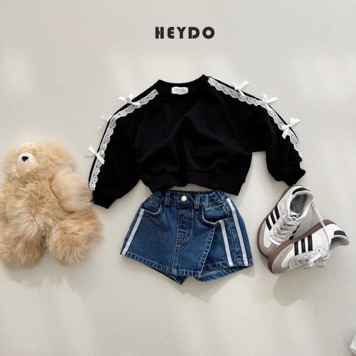 Heydo - Korean Children Fashion - #kidzfashiontrend - Tape Wrap Skirt Shorts - 7
