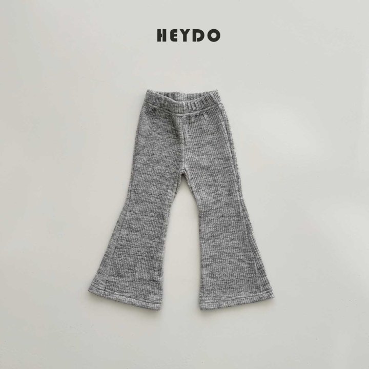 Heydo - Korean Children Fashion - #littlefashionista - Bonbon Ribbed Bootcut Pants - 4