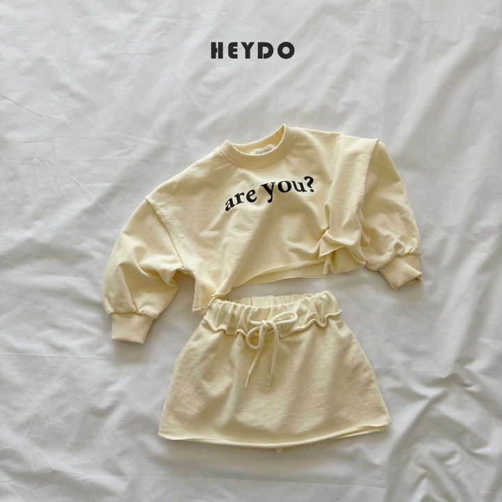 Heydo - Korean Children Fashion - #prettylittlegirls - Are You Top Bottom Set - 5