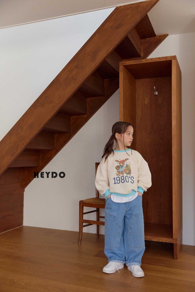 Heydo - Korean Children Fashion - #prettylittlegirls - Guno Blue Denim Pants - 11