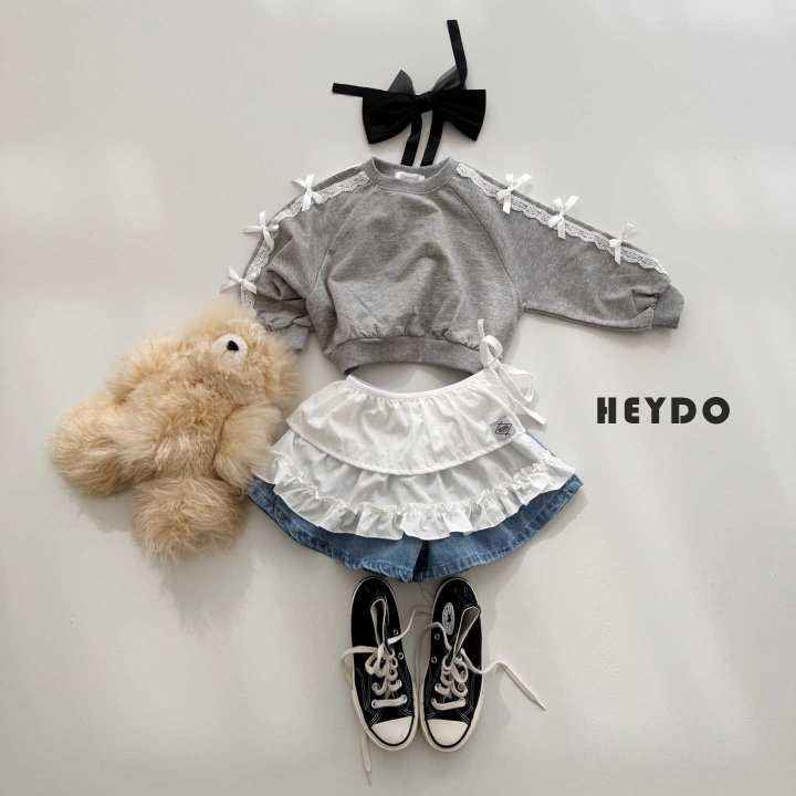 Heydo - Korean Children Fashion - #toddlerclothing - Double Frill Wrap Skirt - 3