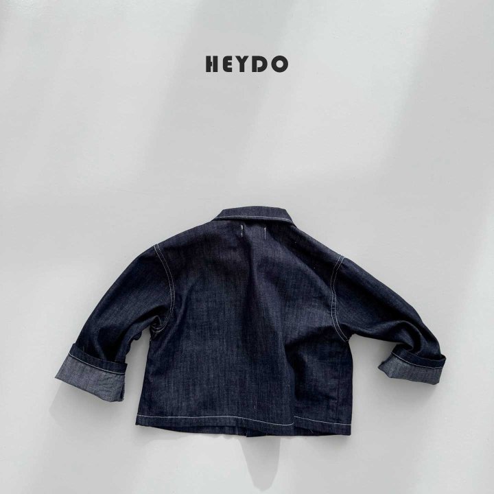 Heydo - Korean Children Fashion - #toddlerclothing - Patch Denim Jacket