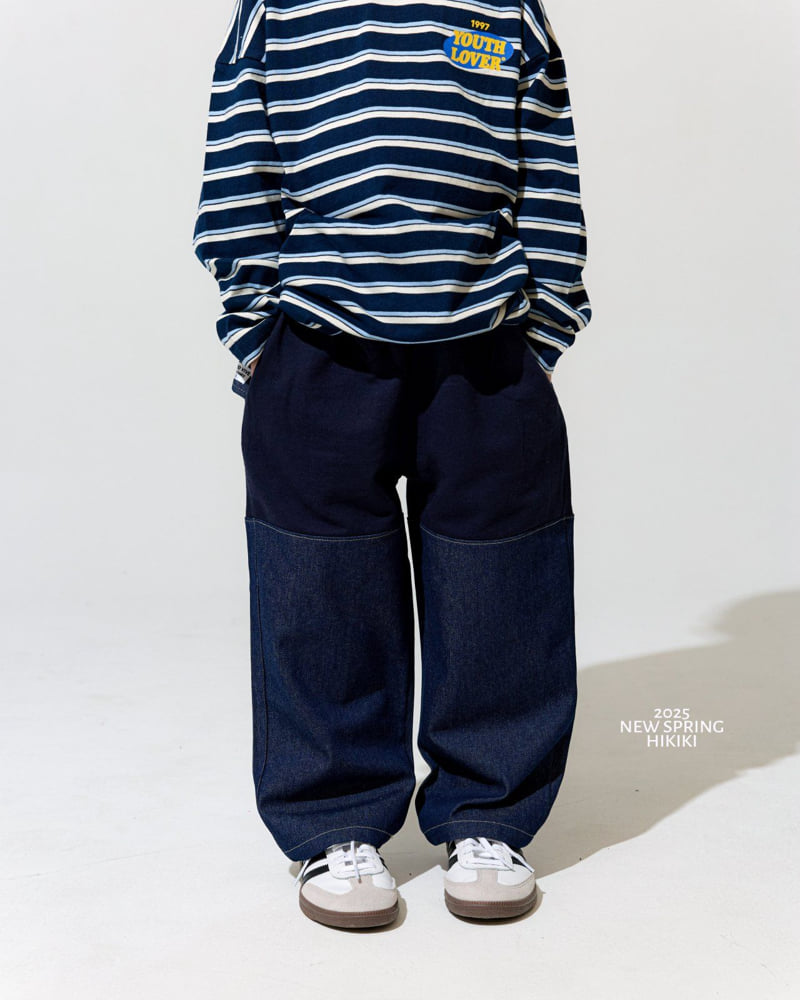 Hikiki - Korean Children Fashion - #childrensboutique - Denim Banding Pants - 2