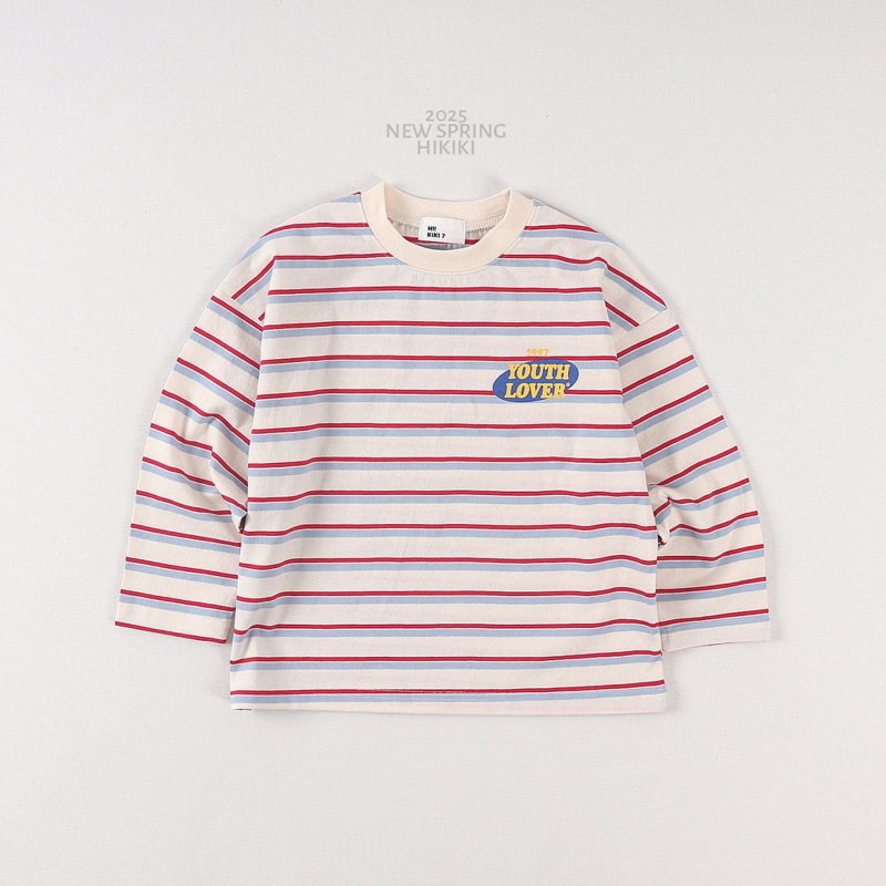 Hikiki - Korean Children Fashion - #discoveringself - Youth Stripe Tee - 7
