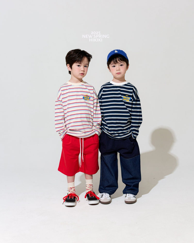 Hikiki - Korean Children Fashion - #designkidswear - Denim Banding Pants - 4