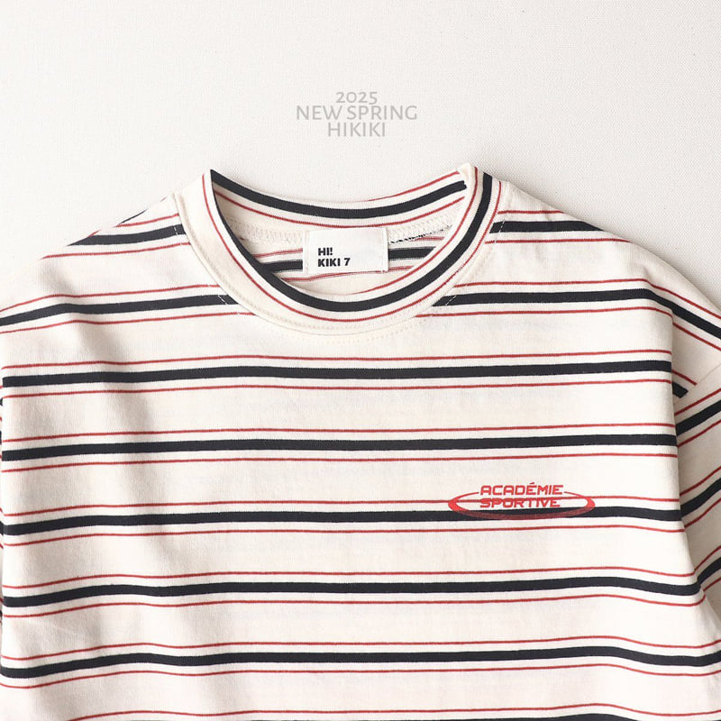 Hikiki - Korean Children Fashion - #kidsshorts - Stripe Tee - 10