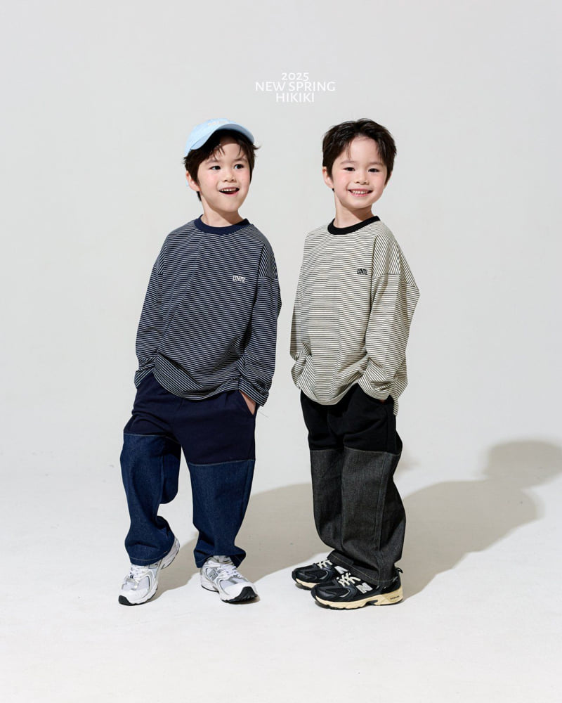 Hikiki - Korean Children Fashion - #kidsstore - Denim Banding Pants - 7