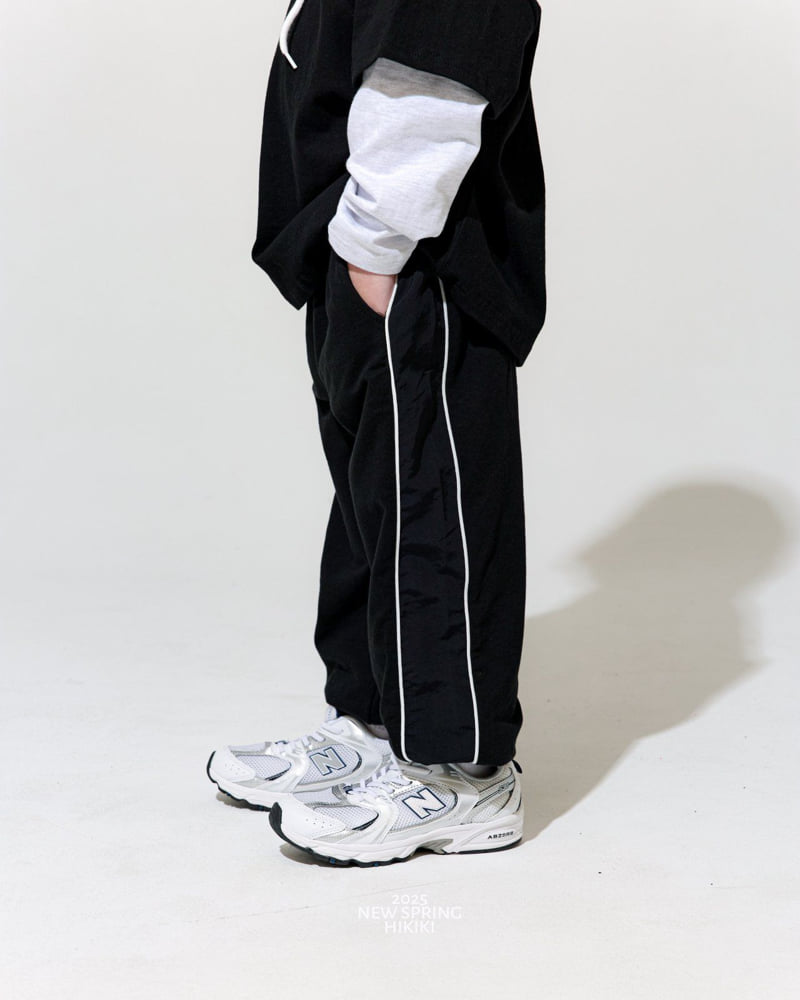 Hikiki - Korean Children Fashion - #kidsstore - Two-line Jogger Pants - 6