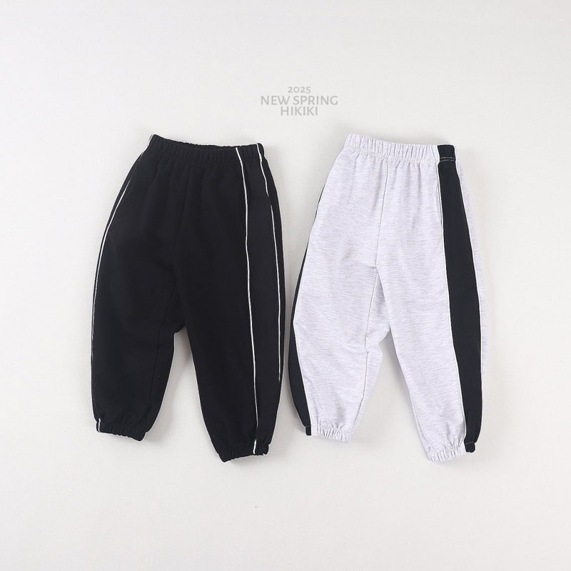 Hikiki - Korean Children Fashion - #littlefashionista - Two Stripe Line Jogger Pants