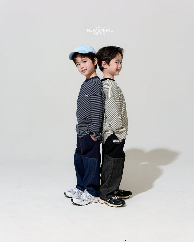 Hikiki - Korean Children Fashion - #littlefashionista - Denim Banding Pants - 10