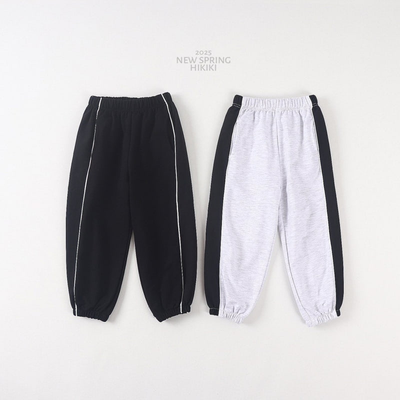 Hikiki - Korean Children Fashion - #magicofchildhood - Two Stripe Line Jogger Pants - 2