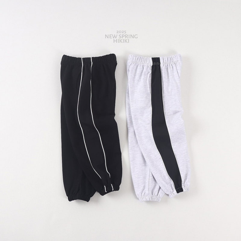 Hikiki - Korean Children Fashion - #minifashionista - Two Stripe Line Jogger Pants - 3