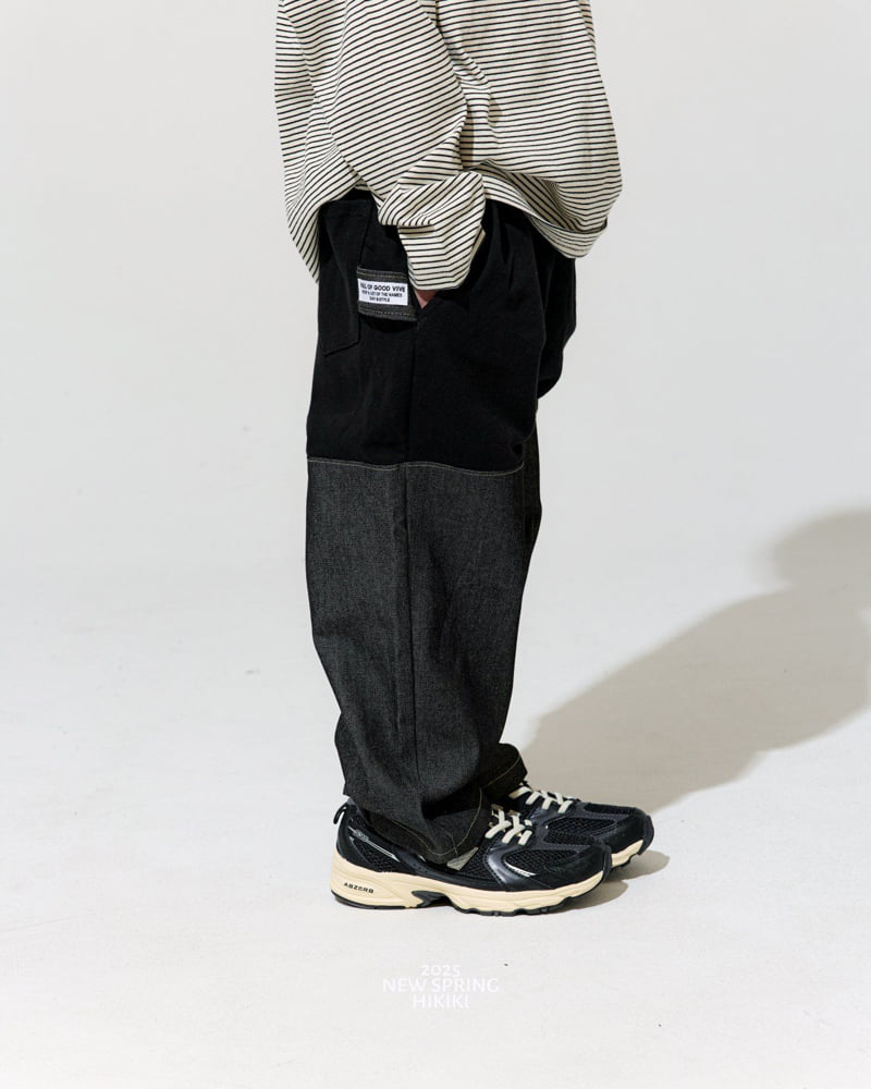 Hikiki - Korean Children Fashion - #minifashionista - Denim Banding Pants - 12