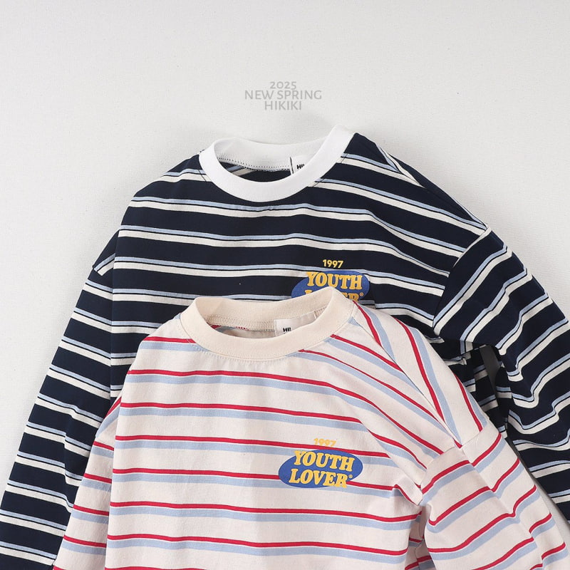 Hikiki - Korean Children Fashion - #stylishchildhood - Youth Stripe Tee - 3