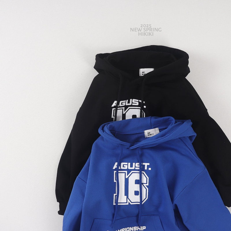 Hikiki - Korean Children Fashion - #todddlerfashion - 16 Number Hood Tee - 3