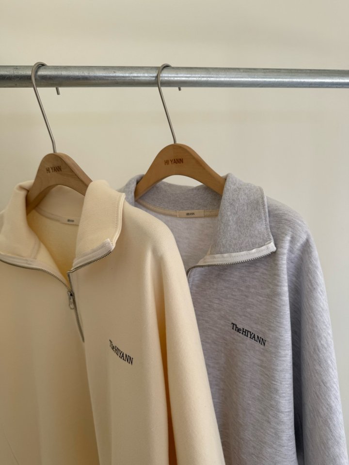 Hiyann - Korean Women Fashion - #momslook - Ella Zipper Sweatshirts