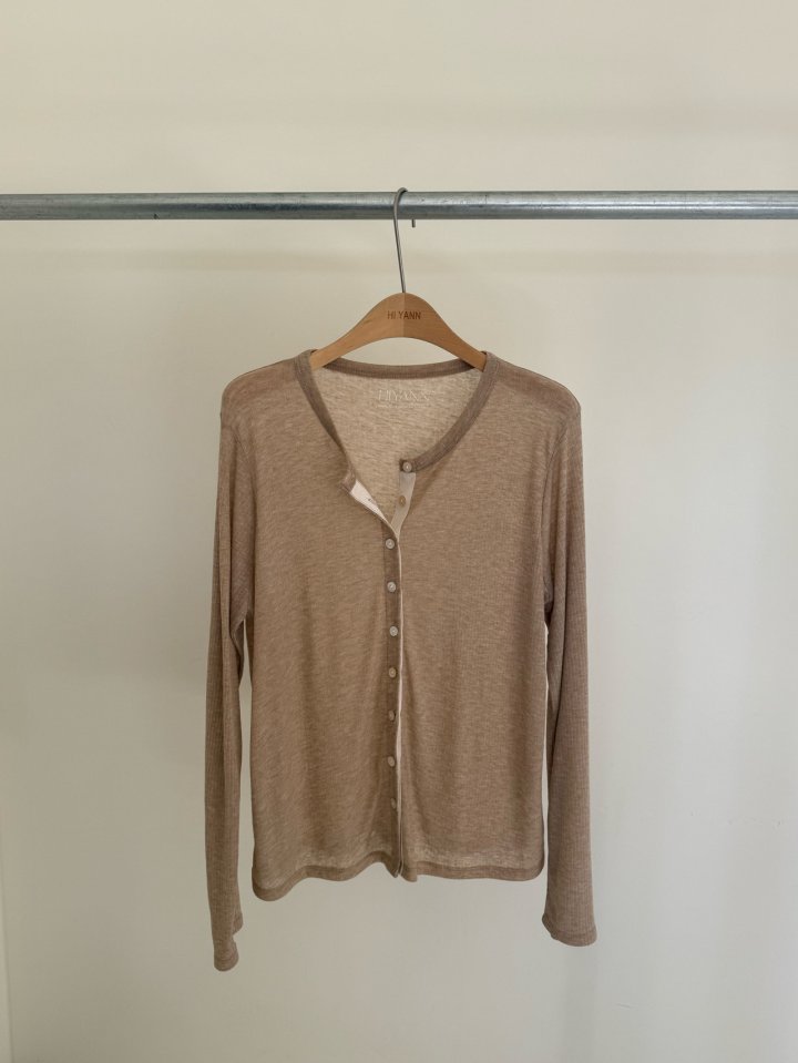 Hiyann - Korean Women Fashion - #womensfashion - Ribbed Tencel Cardigan - 4