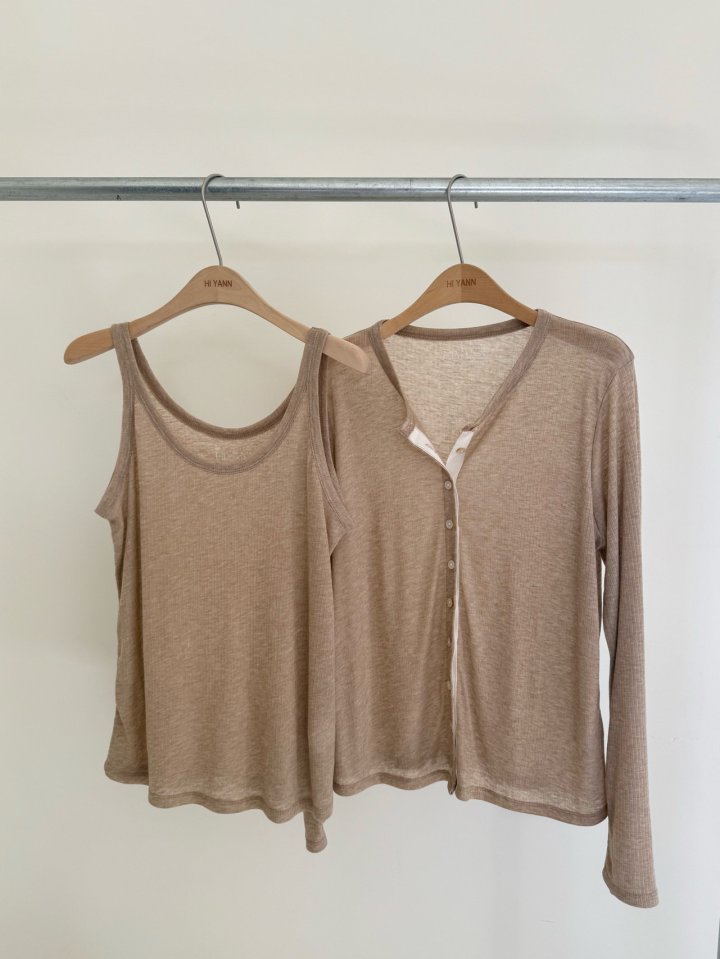 Hiyann - Korean Women Fashion - #momslook - Ribbed Tencel Sleeveless Tee - 11