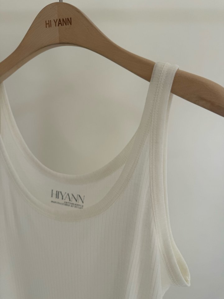 Hiyann - Korean Women Fashion - #momslook - Ribbed Tencel Sleeveless Tee - 3