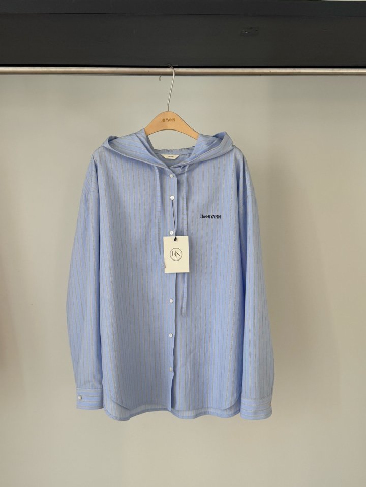 Hiyann - Korean Women Fashion - #momslook - Embroidered Hood Shirt - 2