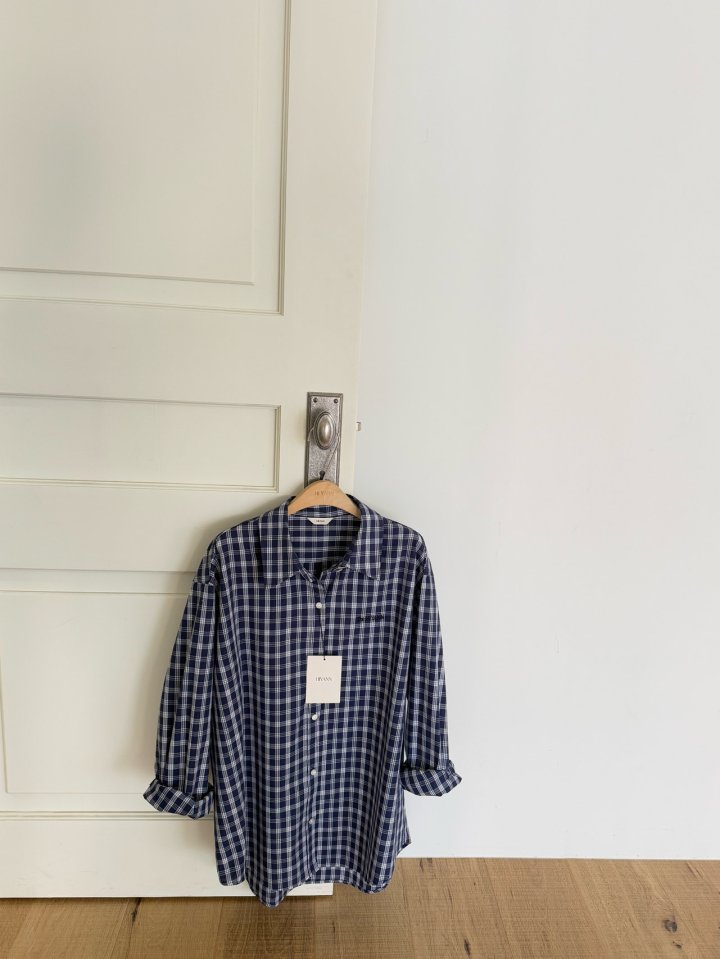 Hiyann - Korean Women Fashion - #momslook - Barnet Check Shirt - 11