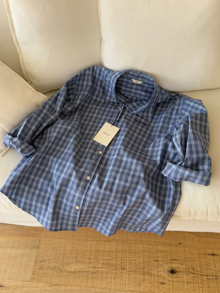 Hiyann - Korean Women Fashion - #momslook - Barnet Check Shirt - 9