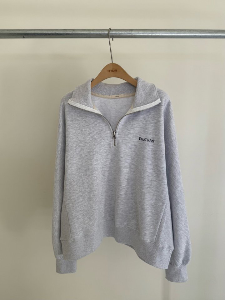 Hiyann - Korean Women Fashion - #momslook - Ella Zipper Sweatshirts - 4