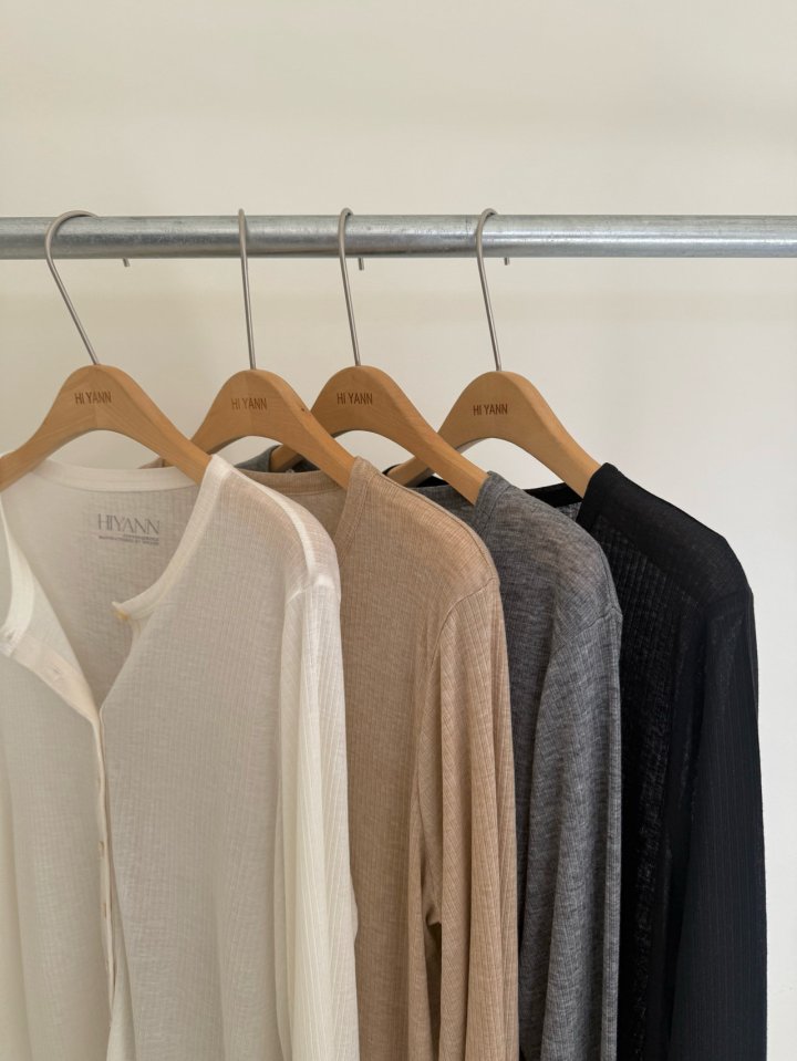 Hiyann - Korean Women Fashion - #womensfashion - Ribbed Tencel Cardigan