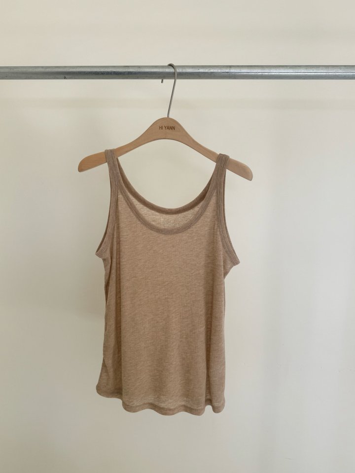 Hiyann - Korean Women Fashion - #momslook - Ribbed Tencel Sleeveless Tee - 4