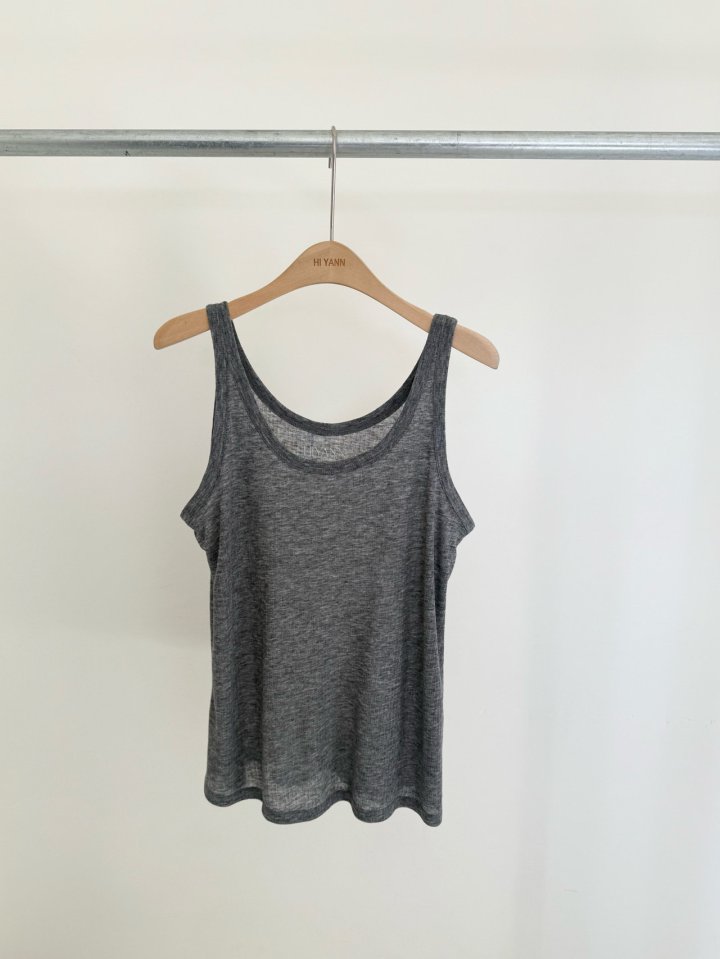 Hiyann - Korean Women Fashion - #womensfashion - Ribbed Tencel Sleeveless Tee - 6