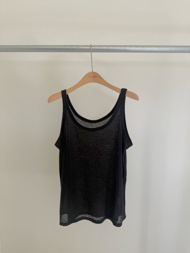Hiyann - Korean Women Fashion - #womensfashion - Ribbed Tencel Sleeveless Tee - 8
