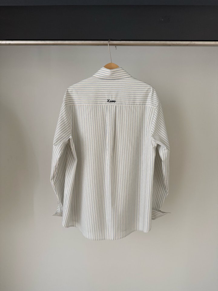 Hiyann - Korean Women Fashion - #womensfashion - Love Embroidery Shirt - 10
