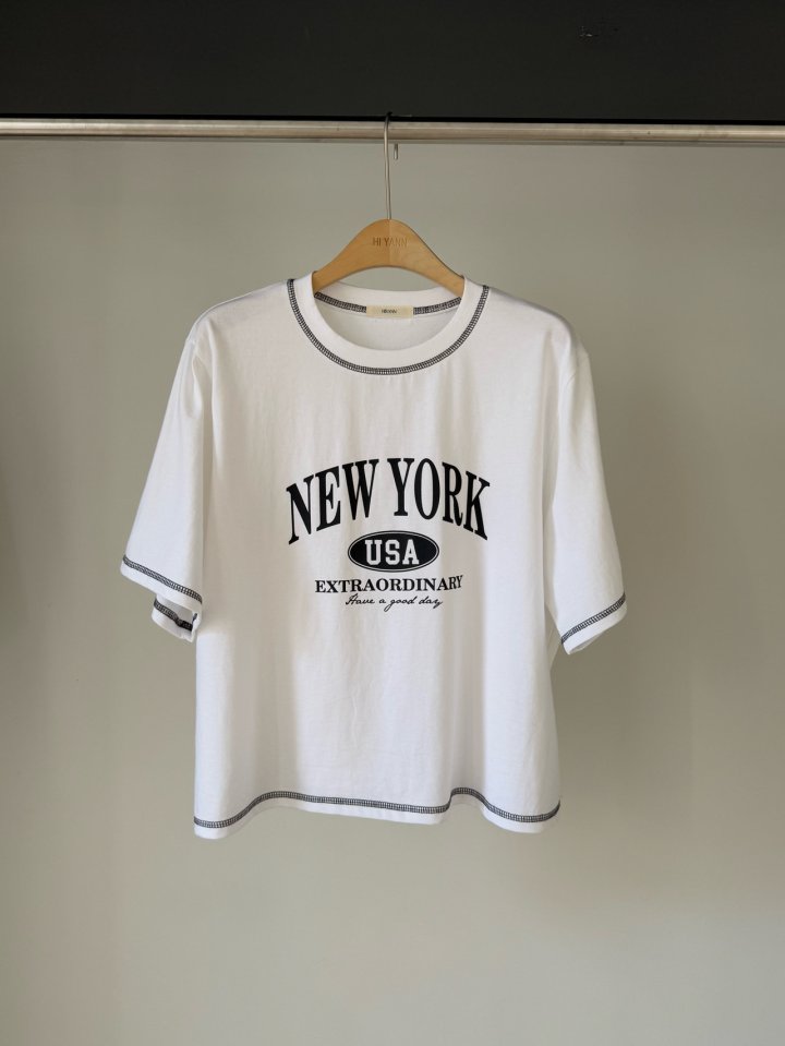 Hiyann - Korean Women Fashion - #womensfashion - New York Box Tee - 2