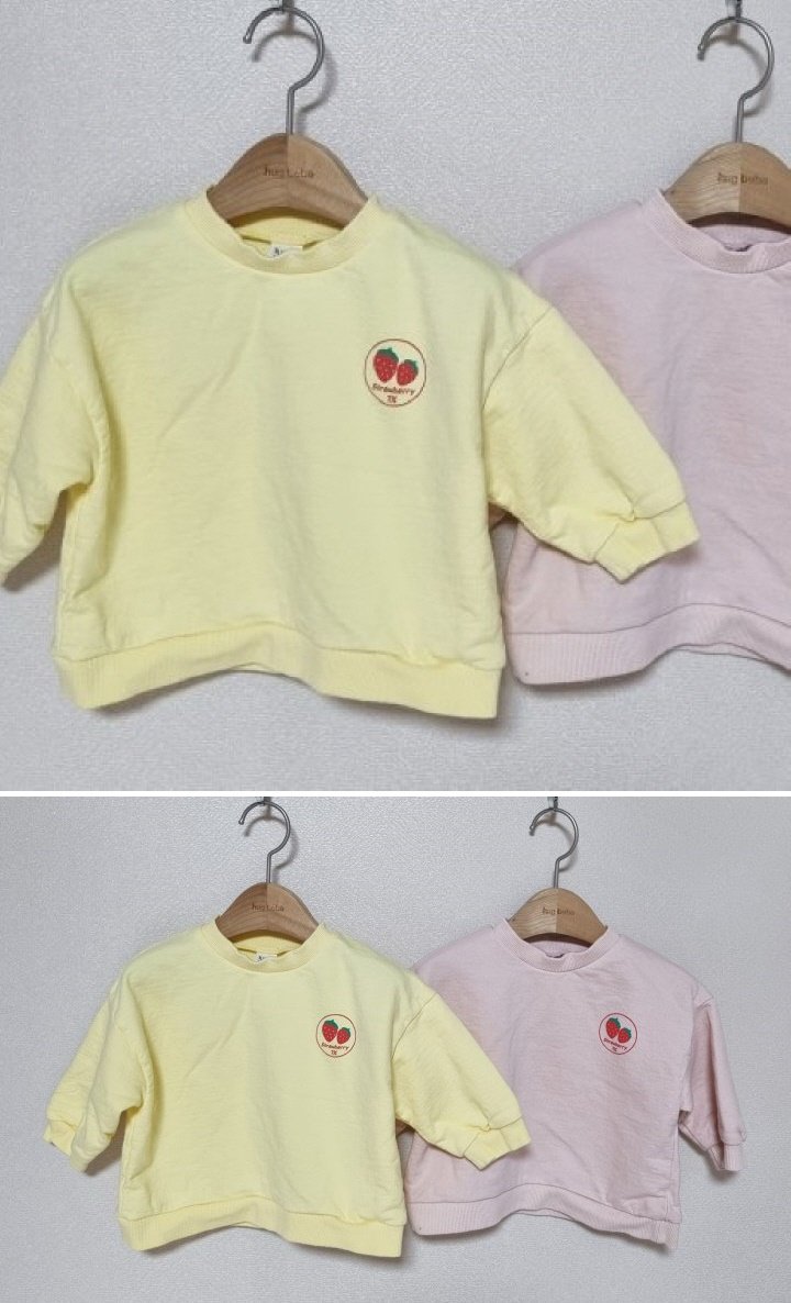 Hug Bebe - Korean Children Fashion - #discoveringself - Strawberry Tee
