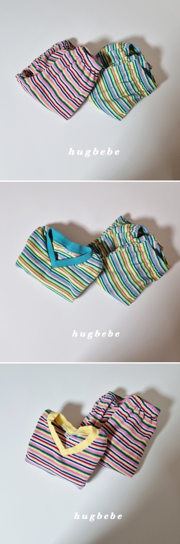 Hug Bebe - Korean Children Fashion - #littlefashionista - Rainbow Towel Pants