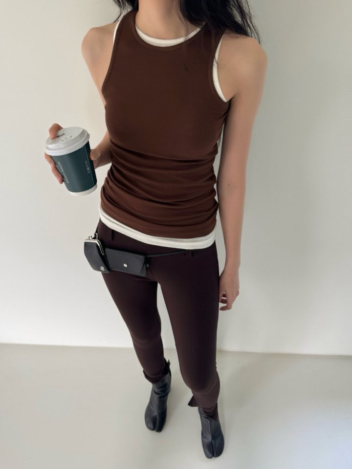 Inssense - Korean Women Fashion - #momslook - Soft Texture Loosefit Sleeveless Tee
