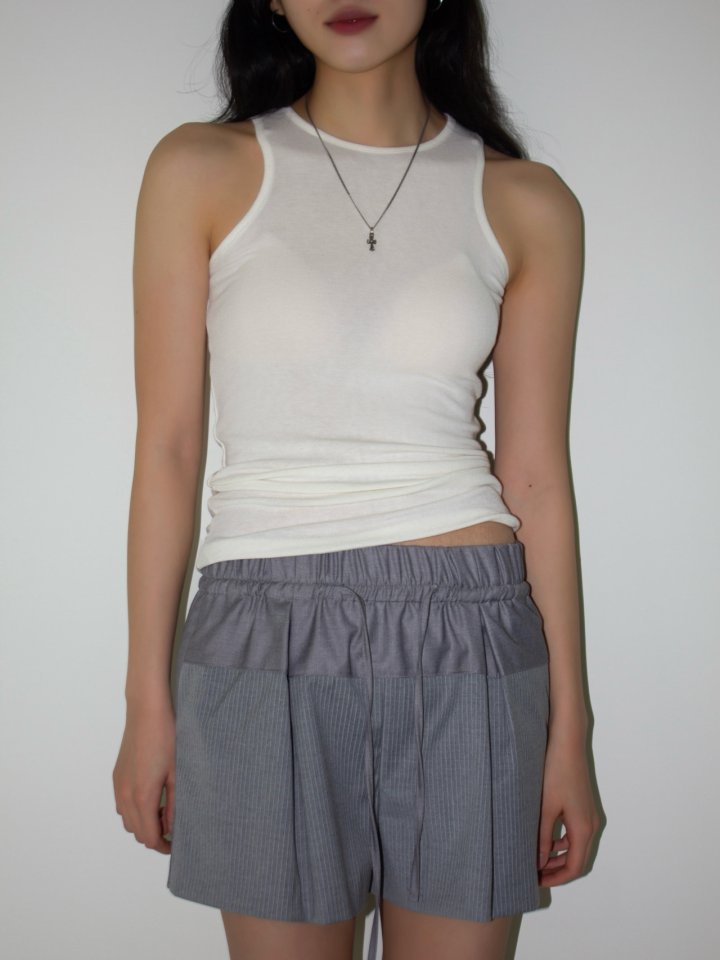 Inssense - Korean Women Fashion - #momslook - Soft Texture Loosefit Sleeveless Tee
